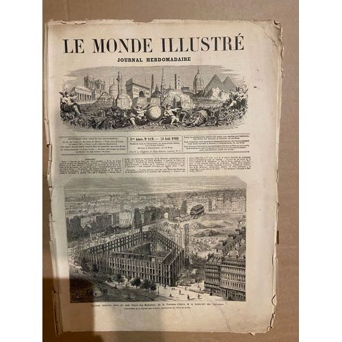 Le Monde Illustre 1861 N 229 - Les Grands Travaux De Paris : L' Hotel De La Paix