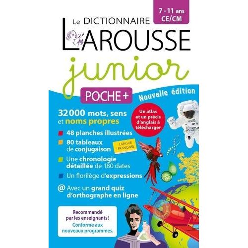 Le Dictionnaire Larousse Junior Poche Plus Ce/Cm
