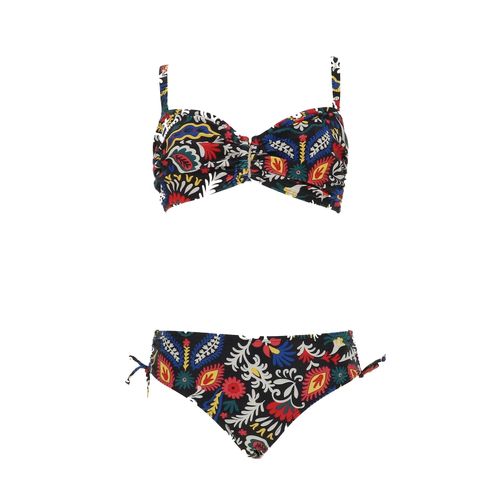 Maillot De Bain 2 Pièces Lagon Bleu Lili Imp Goa Noir 2p Noir 46