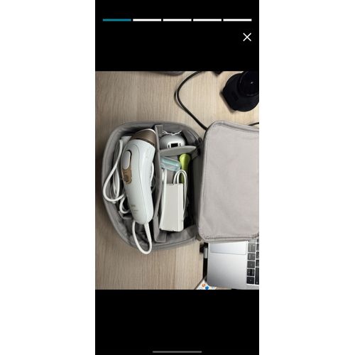 Braun Silk·Expert Pro 5 Épilateur À Lumière Pulsée, Épilation Pour 1 An De Peau Douce, Alternative Au Laser, Avec Pochette, Tête De Précision, Rasoir Venus, Blanc/Doré, Pl5152