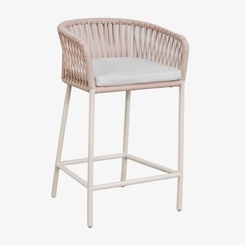Lot De 2 Tabourets Hauts Arhiza Tapioca Beige ¿65 Cm