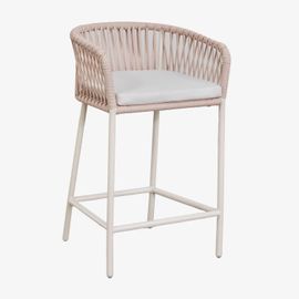 Lot De 2 Tabourets Hauts Arhiza Tapioca Beige ¿65 Cm
