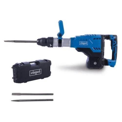 Scheppach Marteau de démolition AB2000 ¿ 60 Joules ¿ 2000 coups/min ¿ 220-240 V ¿ 1700 W ¿ Marteau perforateur ¿ Marteau piqueur ¿ 12 positions de burinage