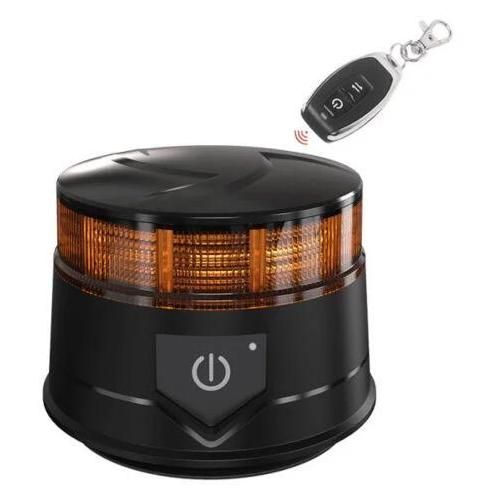 Gyrophare LED Magnétique Sans Fil avec Télécommande - 7 Fonctions