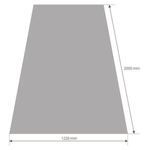 Tôle Plane 2000x1220 mm Acier 0.63 mm Laqué Coloris: Gris Anthracite RAL 7016