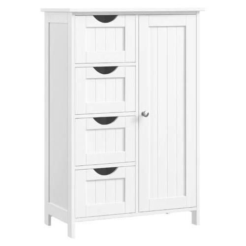 Vasagle Meuble Rangement 4 Tiroirs Bois