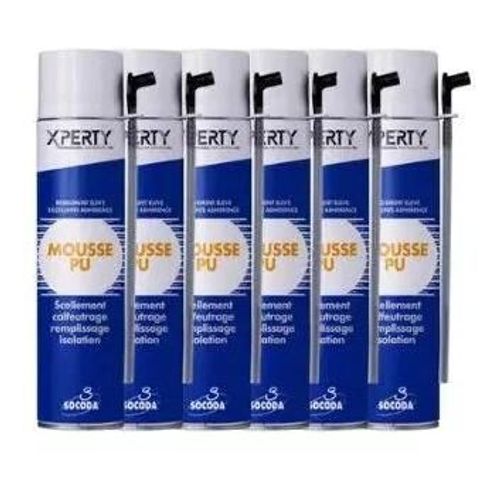 MOUSSE POLYURÉTHANE 750ML (LOT DE 12) SOCODA