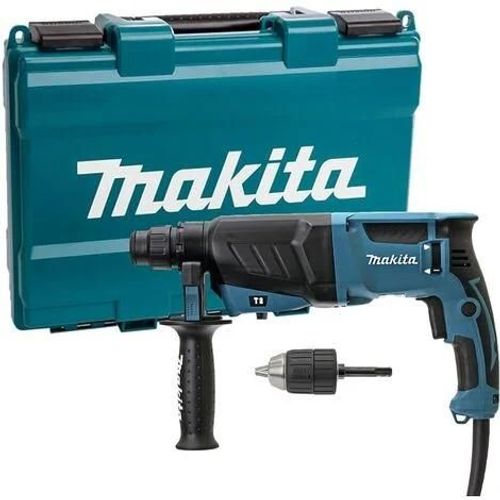 Perforateur-burineur SDS-Plus 26mm MAKITA HR2630X7 800W + mandrin automatique + coffret - Perceuse, perforateur, burineur léger