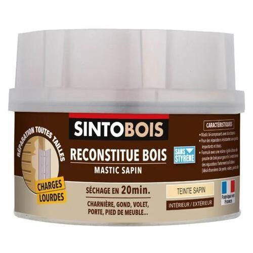 Mastic à bois dur Sinto sapin 190gr