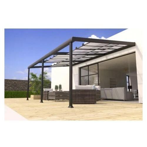 Pergola Adossée Manuelle Aluminium Edena 3 5 X 6 M