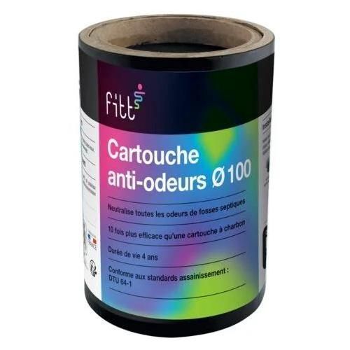 Interplast-Cartouche anti-odeurs Ø100 pour fosses septiques, poste de relevage, toutes eaux-IN-SCARTFOSS