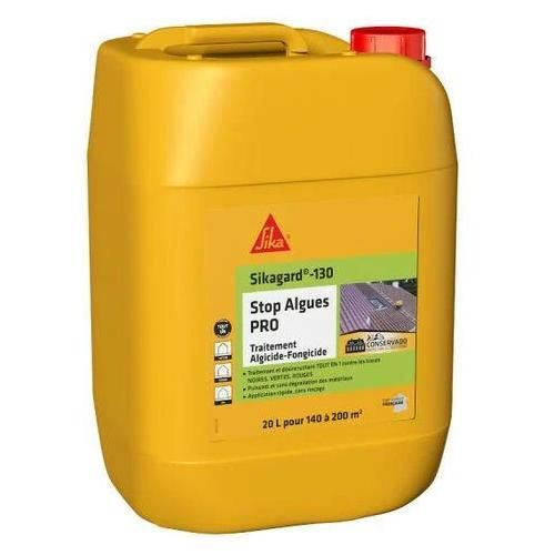 Traitement algicide et fongicide SIKA - Sikagard-130 Stop Algues Pro - 20L
