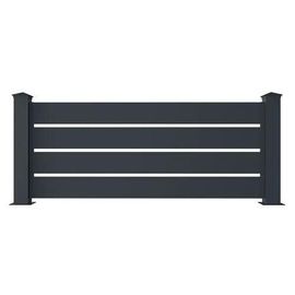 Panneau De Clôture Aluminium 1.9m Ajourée Vogel H.90 Cm - Kit Complet