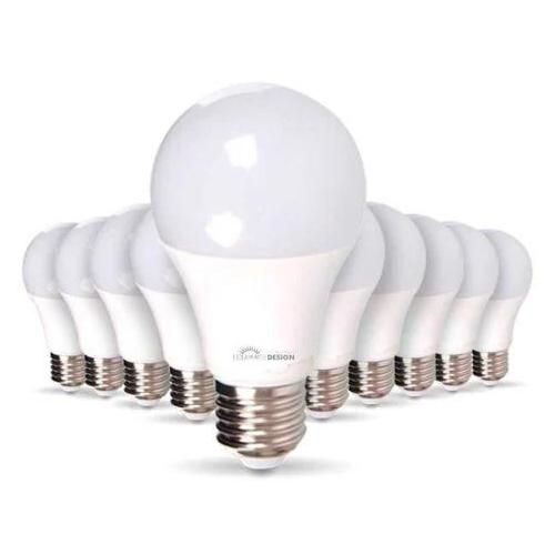 Lot De 10 Ampoules Led E27 Équivalent 60w 806lm Blanc Chaud