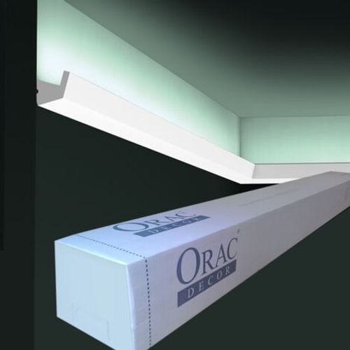 Pack 4 mètres CX189 Corniche pour éclairage indirect Orac x Cimaises-et-plus - 2,7x2,7x200cm (h x p x L) - moulure décorative polymère