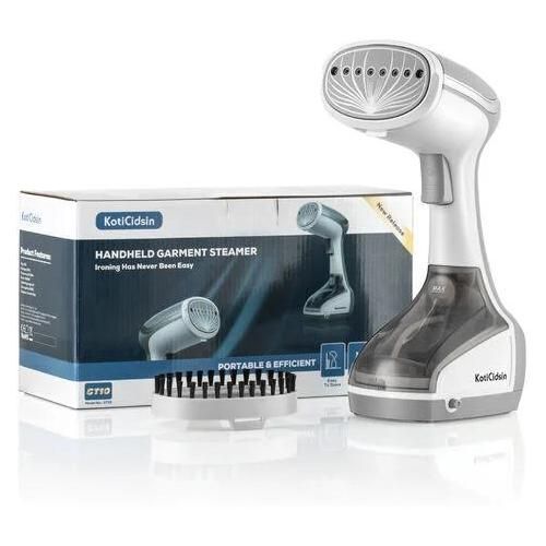 KotiCidsin Défroisseur Vapeur Fer à Repasser Portable - 160ML - 20S Réchauffage Rapide - Vertical Steamer Pour Voyage Maison Blanc cassé