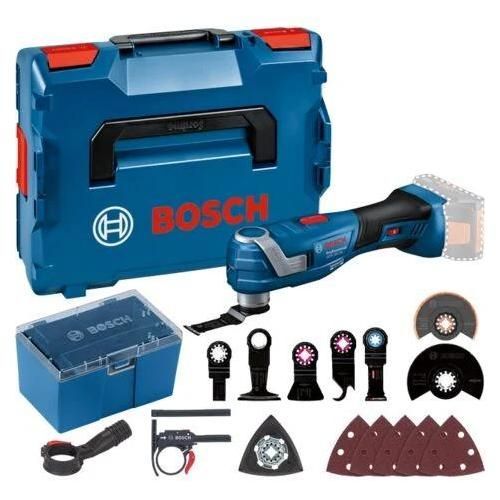 Outil oscillant 18V GOP 18V-34 (Sans batteri ni chargeur) + kit accessoires en coffret L-BOXX - BOSCH - 06018G2002