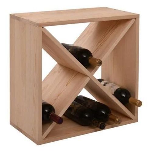 Casier Range Bouteille Vin En Bois Naturel Pour Cave Et Cellier A Vin - Meuble De Rangement Bouteille De Vin