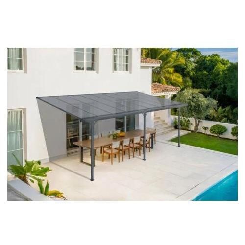 Toit Terrasse/Carport 16,5m² Kleo 5,5x3m Aluminium Gris