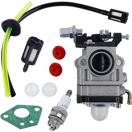 Carburateur Débroussailleuse 52cc 49cc 43cc Carbu Kit Carbu avec Joint Tuyau, Bougie et Filtre à Essence