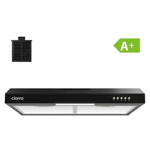 Hotte Encastrable 60cm A+ Filtre A Charbon 220m3/h 3 Vitesses Recyclage Filtrant d'air CD6903DB