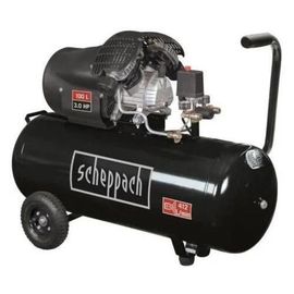 Compresseur SCHEPPACH HC110DC Black Edition bicylindre lubrifié 100L 10 bar 3CV, 2 manomètres et 2 raccords rapides