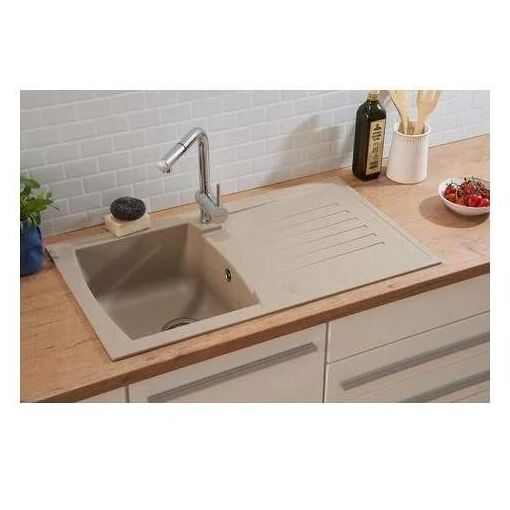Respekta Alineo100 Évier de cuisine, Beige sable, 86