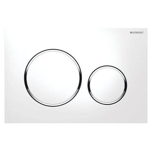 Plaque de déclenchement SIGMA 20 - Blanc et chromé