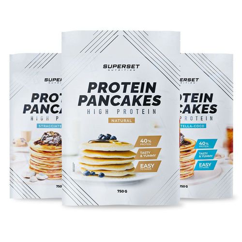 Pancakes Proteines Stracciatella-Coco (2x750g) Pancakes Proteines Natural (1x750g) 
