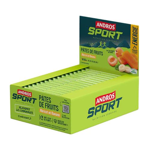Pâtes De Fruits (32x30g)|Abricot Banane|Barres Énergétiques|Andros Sport 