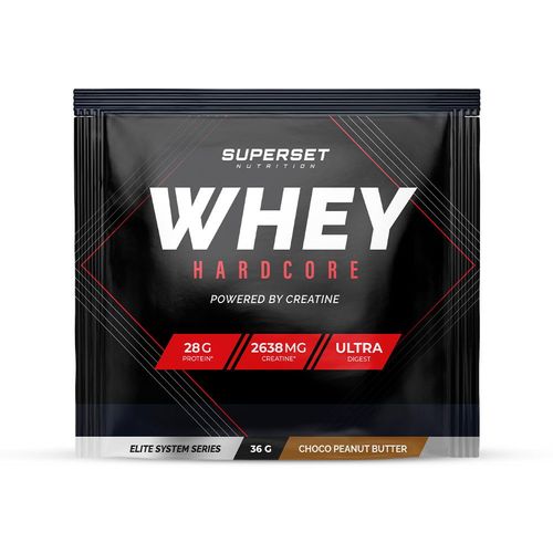 Echantillon Whey Hardcore (36g)|Chocolat Peanut Butter|Whey Protéine|Superset Nutrition 