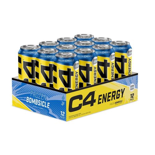 Pack C4 Energy Drink (12x500ml)|Frozen Bombsicle|Boissons Énergétiques|Cellucor 