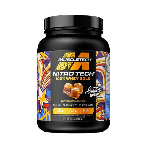 Nitro Tech 100% Whey Gold (908g)|Caramel Salé|Whey Protéine|Muscletech 