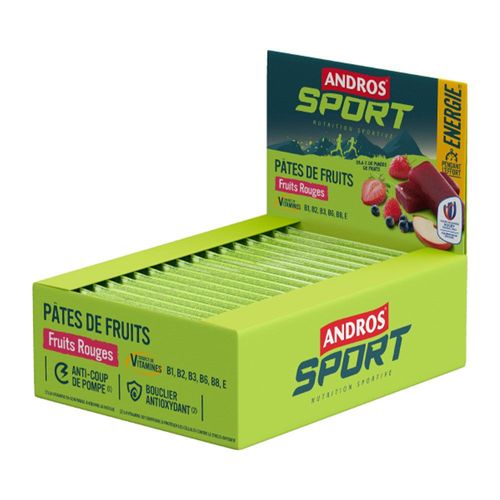 Pâtes De Fruits (32x30g)|Fruits Rouges|Barres Énergétiques|Andros Sport 