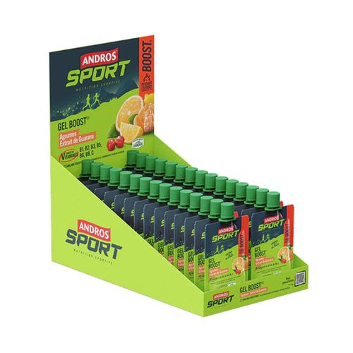 Gel Boost (30x40g)|Agrumes Guarana|Gels Énergétiques|Andros Sport 