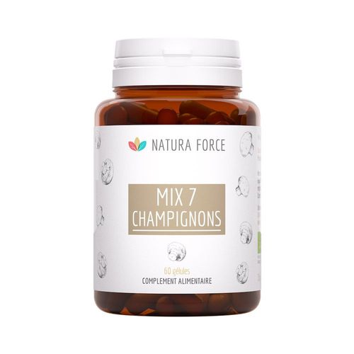 Mix 7 Champignons Bio (60 Caps)|Détox Et Bien-Être|Natura Force 