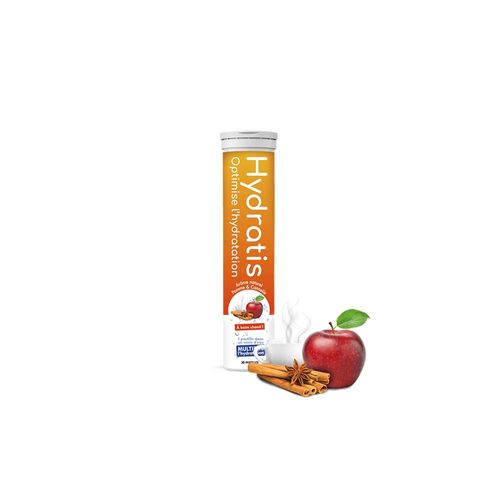 Tube Hydratis (20 Tabs)|Pomme Cannelle|Électrolytes Et Hydratation|Hydratis 