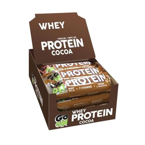 Boîte Protein Bar 20% (24x50g)|Cacao|Barres Protéinées|Go On Nutrition 