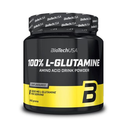 100% L-Glutamine (240g)|Glutamine|Biotech Usa