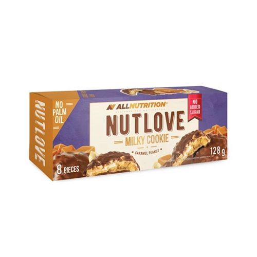 Nutlove Milky Cookie (128g)|Peanut Caramel|Collations Sucrées|Allnutrition 