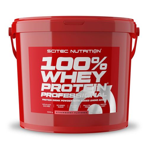 100% Whey Professional (5kg)|Fraise|Whey Protéine|Scitec Nutrition 