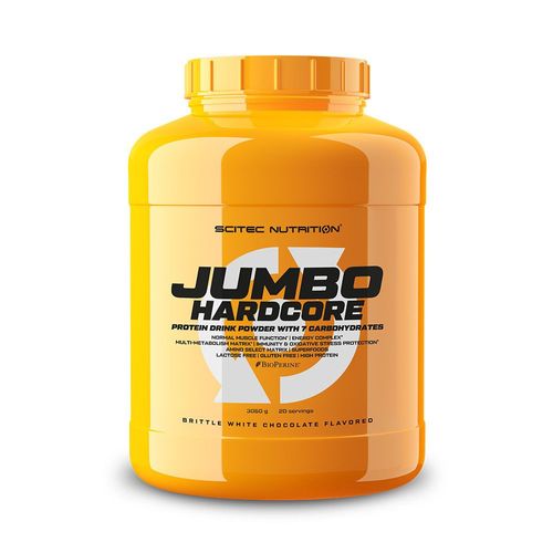 Jumbo Hardcore (3,06kg)|Chocolat Blanc|Gainers|Scitec Nutrition 