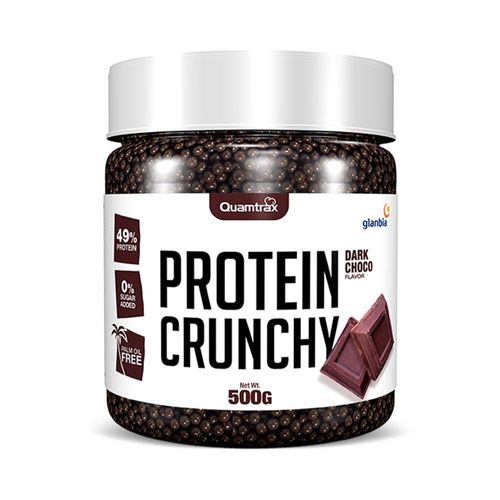 Protein Crunchy (500g)|Chocolat Noir|Gâteaux Protéinés|Quamtrax 
