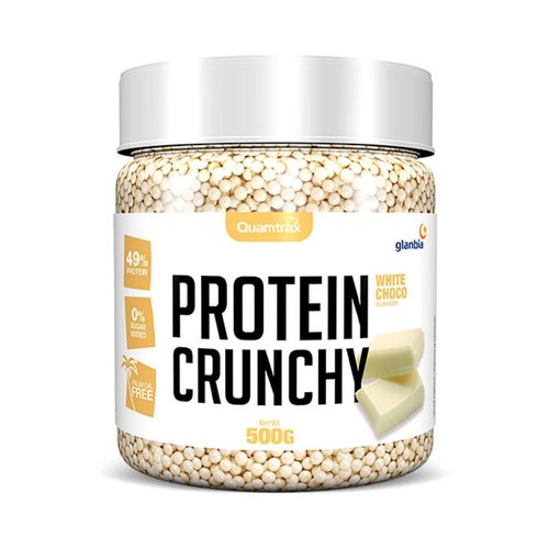 Protein Crunchy (500g)|Chocolat Blanc|Gâteaux Protéinés|Quamtrax 
