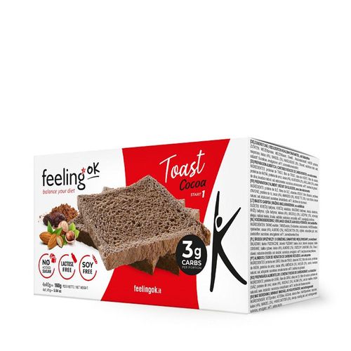 Toasts Choco Grillés Protéinés (4x40g)|Pains Protéinés|Feeling Ok 
