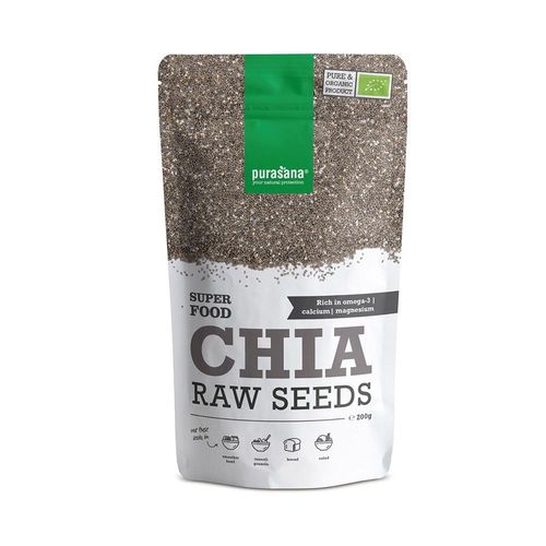 Graines De Chia Bio 400 Gr|Super Aliments|Purasana 