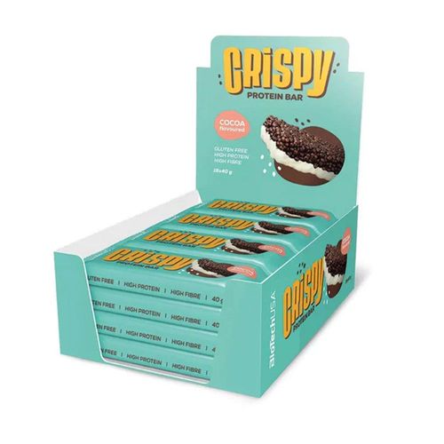 Boîte Crispy Protein Bar (16x40g)|Barres Protéinées|Biotech Usa 