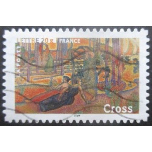 France Autoadhésif N°80 Tableau De Cross Oblitéré