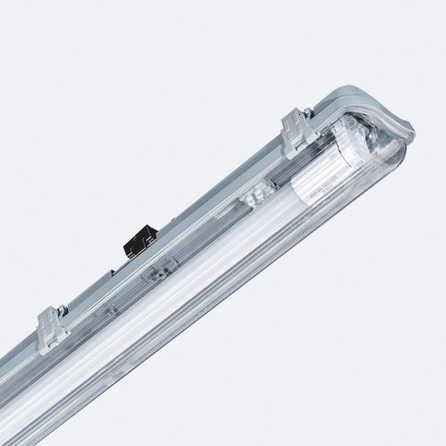 Réglette Étanche 60cm Ip65 Con Tubo Led Cristal 9w 140lm/W 4000k Blanc Neutre