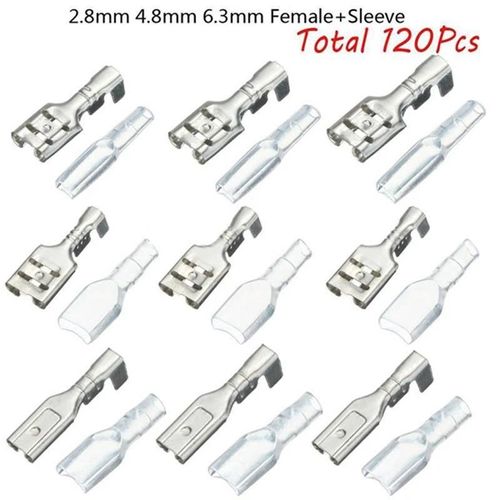 120/270pcs Femelle Mâle Câble Fiches Voiture Électrique Fil Bornes Connecteurs À Sertir Nouveau